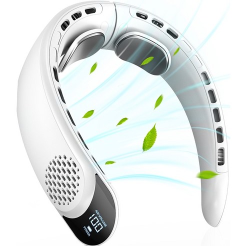 SmartGo 무선 넥밴드 선풍기 아이스 냉각 S8 블랙 제품 이미지