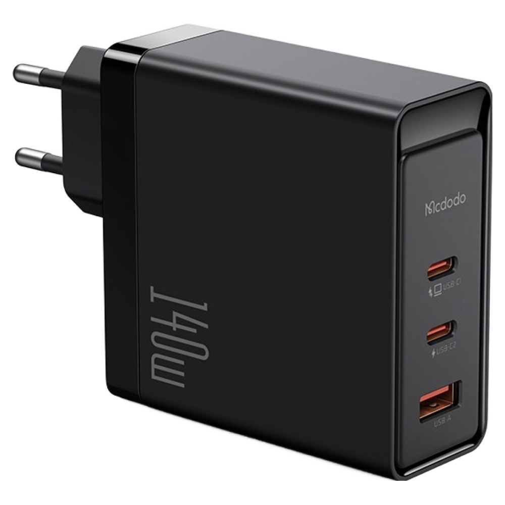 맥도도 GaN5 PD3.1 PPS 140W 초고속 3포트 멀티 충전기, 1개, 블랙 상품 사진