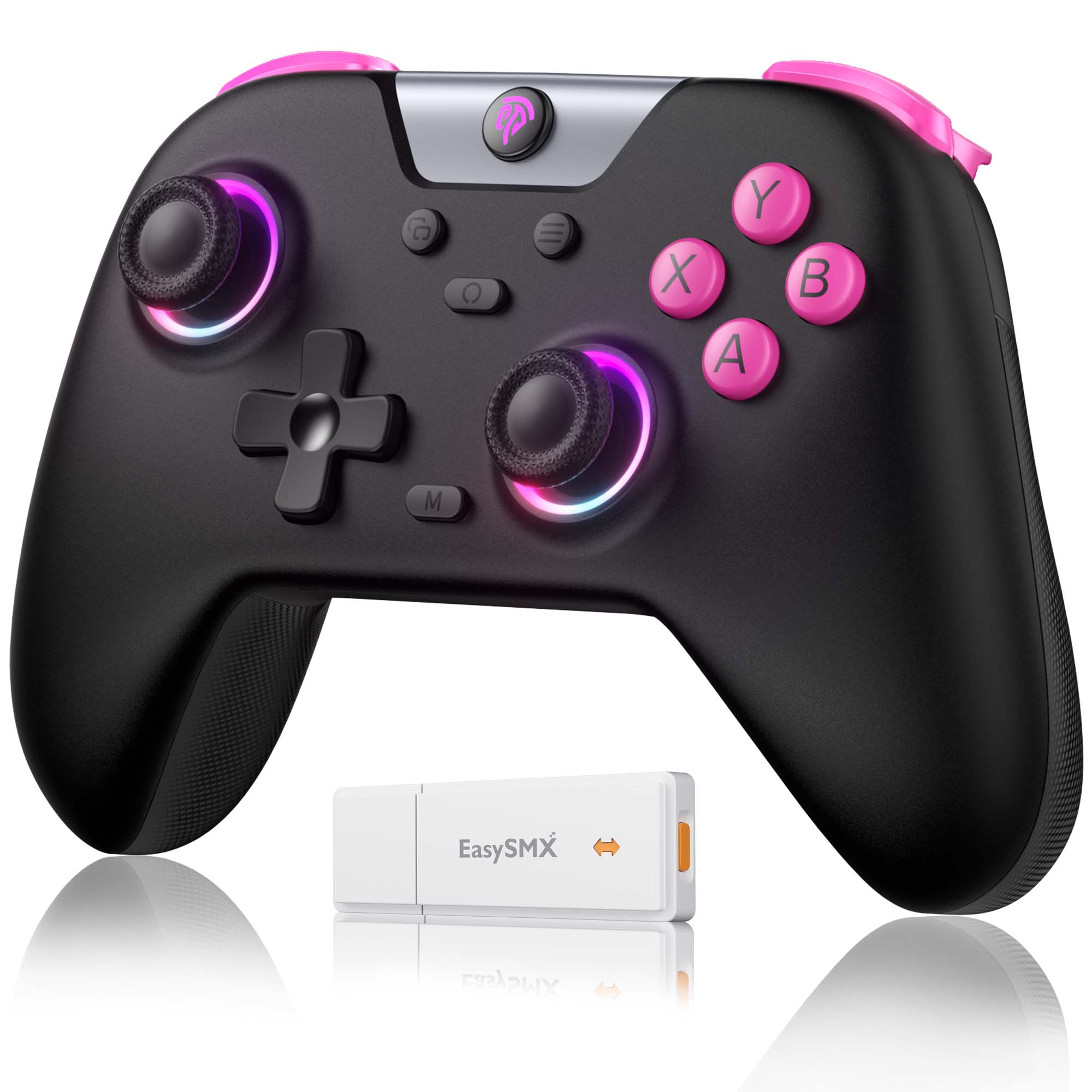 EasySMX X05 게임패드 무선 컨트롤러 PC 스팀덱 안드로이드 iOS 닌텐도 스위치2 호환 조이스틱, 블랙, 1개 상품 사진