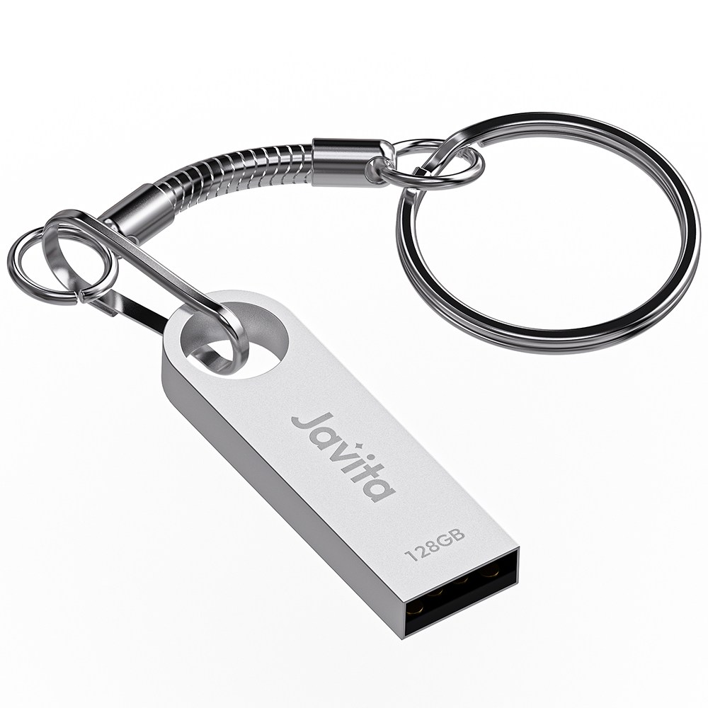 자비타 USB 메모리 카드 실버, 1개, 128GB 상품 사진