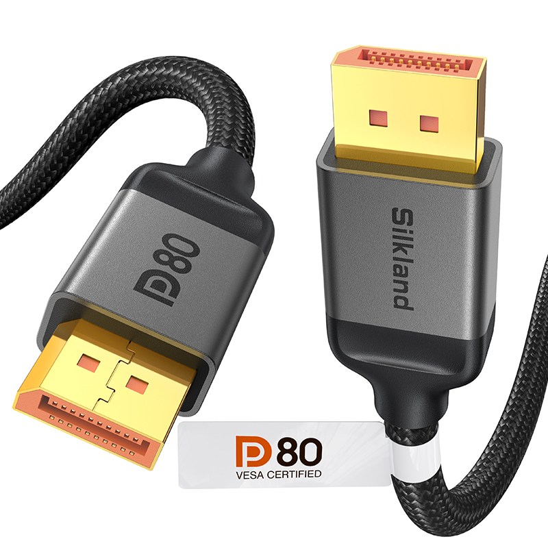 실크랜드 VESA DP케이블 프리미엄 80Gbps 16K DP to DP 2.1 케이블, 2m, 1개 상품 사진
